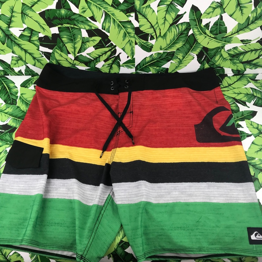 Quiksilver Rastafarian Board Shorts Swim Trunks